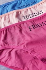 Sensu Kadın Gün Baskılı Pamuklu Slip 7li Külot Set - Model3 Medium