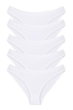 Sensu Kadın Günlük Pamuklu Külot Karışık Bikini Model 5'Li Paket Kts1057