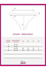 Sensu Kadın Günlük Pamuklu Külot Karışık Bikini Model 5'Li Paket Kts1057