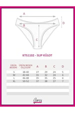Sensu Kadın Günlük Pamuklu Külot Karışık Renkler Slip 5'Li Paket Set Kts1102