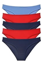 Sensu Kadın Günlük Pamuklu Külot Karışık Renkler Slip 5'Li Set - Kts1023