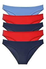 Sensu Kadın Günlük Pamuklu Külot Karışık Renkler Slip 5'Li Set - Kts1023
