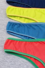 Sensu Kadın Günlük Pamuklu Tanga Külot 7li Paket Set KTS3078 KARIŞIK LARGE