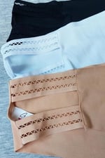 Sensu Kadın Lazer Kesim Dikişsiz Slip Külot 3'Lü Paket Set - Kts3103 (Geniş Kalıp)
