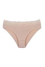 Sensu Kadın Organik Bambu Kumaş Beli Dantelli Slip Külot 5'Li Paket Set - Kts3081