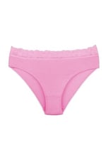 Sensu Kadın Organik Bambu Kumaş Beli Dantelli Slip Külot 5'Li Paket Set - Kts3081