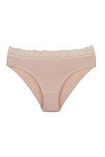 Sensu Kadın Organik Bambu Kumaş Beli Dantelli Slip Külot 5'Li Paket Set - Kts3081