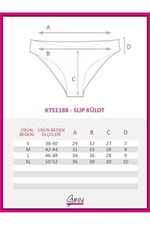 Sensu Kadın Puantiyeli Model Slip Külot 5'Li Paket Set Kts1188
