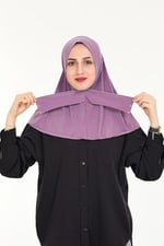 Sensu Kadın Tesettür Hazır Çıtçıtlı Hijab Bone Şal