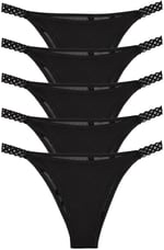 Sensu Kadın Tül Detaylı Slip Külot 5'Li Paket - Kts4009Tül-3-Model1