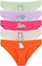 Sensu Kız Çocuk Pamuklu 5'Li Külot Set - Kıds2600