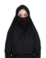 Sensu Peçeli Hazır Türban Pratik Şal Hijab Namaz Örtüsü