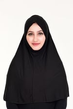 Sensu Peçeli Hazır Türban Pratik Şal Hijab Namaz Örtüsü