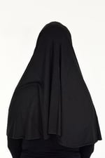 Sensu Peçeli Hazır Türban Pratik Şal Hijab Namaz Örtüsü