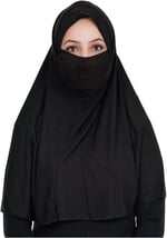 Sensu Peçeli Hazır Türban Pratik Şal Hijab Namaz Örtüsü
