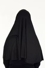 Sensu Peçeli Hazır Türban Pratik Şal Hijab Namaz Örtüsü