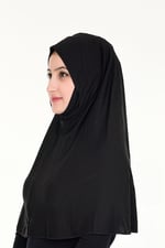 Sensu Peçeli Hazır Türban Pratik Şal Hijab Namaz Örtüsü