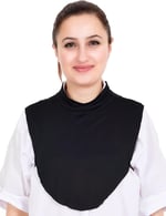 Sensu Simit Yaka Boyunluk Bone Pamuk Penye,Sıyah Standart
