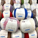 Sensy OriJeans İplik, Amigurumi Pamuk İpliği, Pamuk İpliği Tığ İşi,%60 Pamuk,%40 Akrilik, 49,5 g, 180 Yard, Ölçü 2 İnce (Saks Mavi)