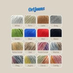 Sensy OriJeans İplik, Amigurumi Pamuk İpliği, Pamuk İpliği Tığ İşi,%60 Pamuk,%40 Akrilik, 49,5 g, 180 Yard, Ölçü 2 İnce (Saks Mavi)