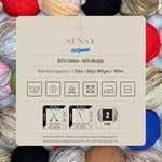 Sensy OriJeans İplik, Amigurumi Pamuk İpliği, Pamuk İpliği Tığ İşi,%60 Pamuk,%40 Akrilik, 49,5 g, 180 Yard, Ölçü 2 İnce (Saks Mavi)