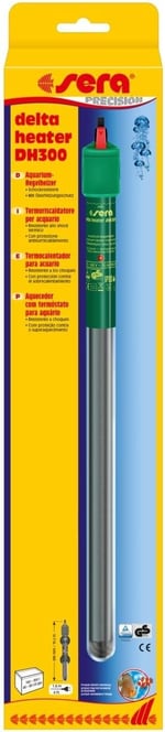 sera delta heater DH200 (200 W) – Şoka dayanıklı standart ısıtıcı, özellikle ince tasarım, aşırı ısınma korumalı - Seçenekler: 200 W, 25 W, 300 W