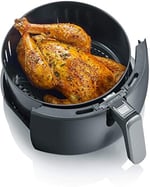 SEREVIN FR 2445 XXL sıcak hava fritözü (2.000 W, 5 l kapasite, 1.500 g kızartma miktarı) paslanmaz çelik/siyah
