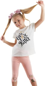 Sevimli Fareler Kız Çocuk T-shirt Tayt Takım