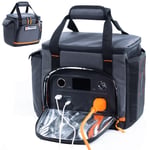 Seyahat Taşıma Çantası, Jackery Explorer 300/240/160 ile Uyumlu, Taşınabilir Güç İstasyonu Saklama Kutusu, Su Geçirmez Alt ve Ön Cepli, Jackery Aksesuarları için Güneş Enerjisi Jeneratörü