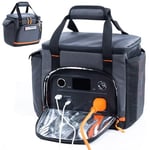 Seyahat Taşıma Çantası, Jackery Explorer 300/240/160 ile Uyumlu, Taşınabilir Güç İstasyonu Saklama Kutusu, Su Geçirmez Alt ve Ön Cepli, Jackery Aksesuarları için Güneş Enerjisi Jeneratörü