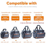 Seyahat Taşıma Çantası, Jackery Explorer 300/240/160 ile Uyumlu, Taşınabilir Güç İstasyonu Saklama Kutusu, Su Geçirmez Alt ve Ön Cepli, Jackery Aksesuarları için Güneş Enerjisi Jeneratörü