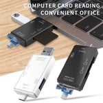 Seyahat USB Bellek Kartı Okuyucu Mikro ve Düzenli SD Kartlar Seyahat için - 6 in 1 Dizüstü Güvenli Dijital Evrensel Kompakt OTG Adaptörü