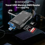 Seyahat USB Bellek Kartı Okuyucu Mikro ve Düzenli SD Kartlar Seyahat için - 6 in 1 Dizüstü Güvenli Dijital Evrensel Kompakt OTG Adaptörü