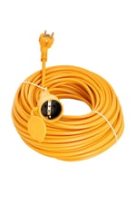 Seyyar Uzatma Kablosu, Erkek ve Dişi Fiş Kaplinli, Kapaklı Prizli, 3x2.5 mm, Kalın Kablo, Bahçe, Şantiye, Atölye ve Dış Mekan Kullanımına Uygun, Gü - Seçenekler: 10 Metre, 20 Metre, 30 Metre, 40 Metre