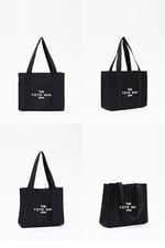SHAKA U45 Çıt Çıt Kapatmalı The Tote Bag Işlemeli Kanvas Kumaş Günlük Kadın Kol Ve Omuz Çantası 25x30