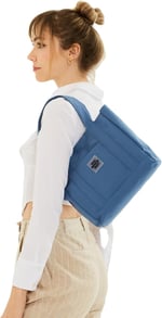 SHAKA U50 Kanvas Kumaş Tek Bölmeli,Çıt Çıt Kapamalı,The Tote Bag Baskılı Kol ve Omuz Çantası