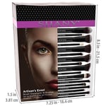 SHANY Artisan's Easel – Elite Cosmetics Fırça Koleksiyonu, Komple Kabuki Makyaj Fırçası Seti, Ayaklı Dönüştürülebilir Fırça Tutuculu, 18 parça