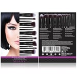 SHANY Black Bombshell 14 Parça Fırça Seti – Elite Cosmetics Fırça Koleksiyonu - Komple Kabuki Makyaj Fırçası Seti Siyah - 14 Parça