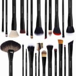 SHANY Masterpiece Pro İmza Fırça Seti - 24 parça El Yapımı Doğal/Sentetik Kıl Ahşap saplı