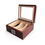 Shark Anatolia Mezmob Masif Yerli Sedir Ağacı Humidor Puro Kutusu Camlı 2 Bölmeli Dijital