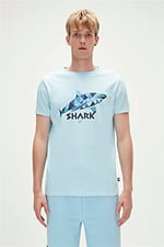 Shark Erkek T-Shirt - 23.01.07.024 Mavi