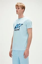 Shark Erkek T-Shirt - 23.01.07.024 Mavi