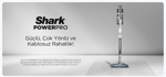 Shark PowerPro Turbo Başlıklı Şarjlı Dikey Süpürge