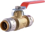 SharkBite Max 1/2 İnç Küresel Vana, Pirinç Tesisat Bağlantısı Bağlantısı için İtin, Su Kapatma, PEX Boru, Bakır, CPVC, PE-RT, HDPE, UR22222A