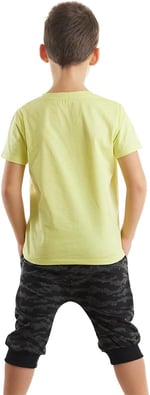 Sharks Erkek Çocuk T-shirt Kapri Şort Takım