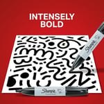 Sharpie Kalıcı Marker Chisel Kesik Uç Siyah 2'li Bls