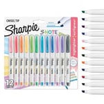 SHARPIE S-Note Fosforlu İşaretleme Kalemi, 12'li Blister, Karışık