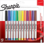 Sharpie Ultra Fine, Süper İnce Uç, Karışık 12'li Paket