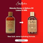 SHEA MOISTURE Hidrasyon Saç Sütü Kuru Saçlar İçin Manuka Bal ve Mafura Yağı, Nemlendirici ve Tarz Saçlar için 8 oz