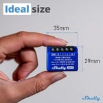 Shelly 1 Mini Gen 3 | WiFi ve Bluetooth Smart Switch Röle 1 Kanal 8A | Ev Otomasyonu | Alexa ve Google Home ile Uyumlu | iOS Android Uygulaması | Hub Gerekmez | Kuru Kontaklar